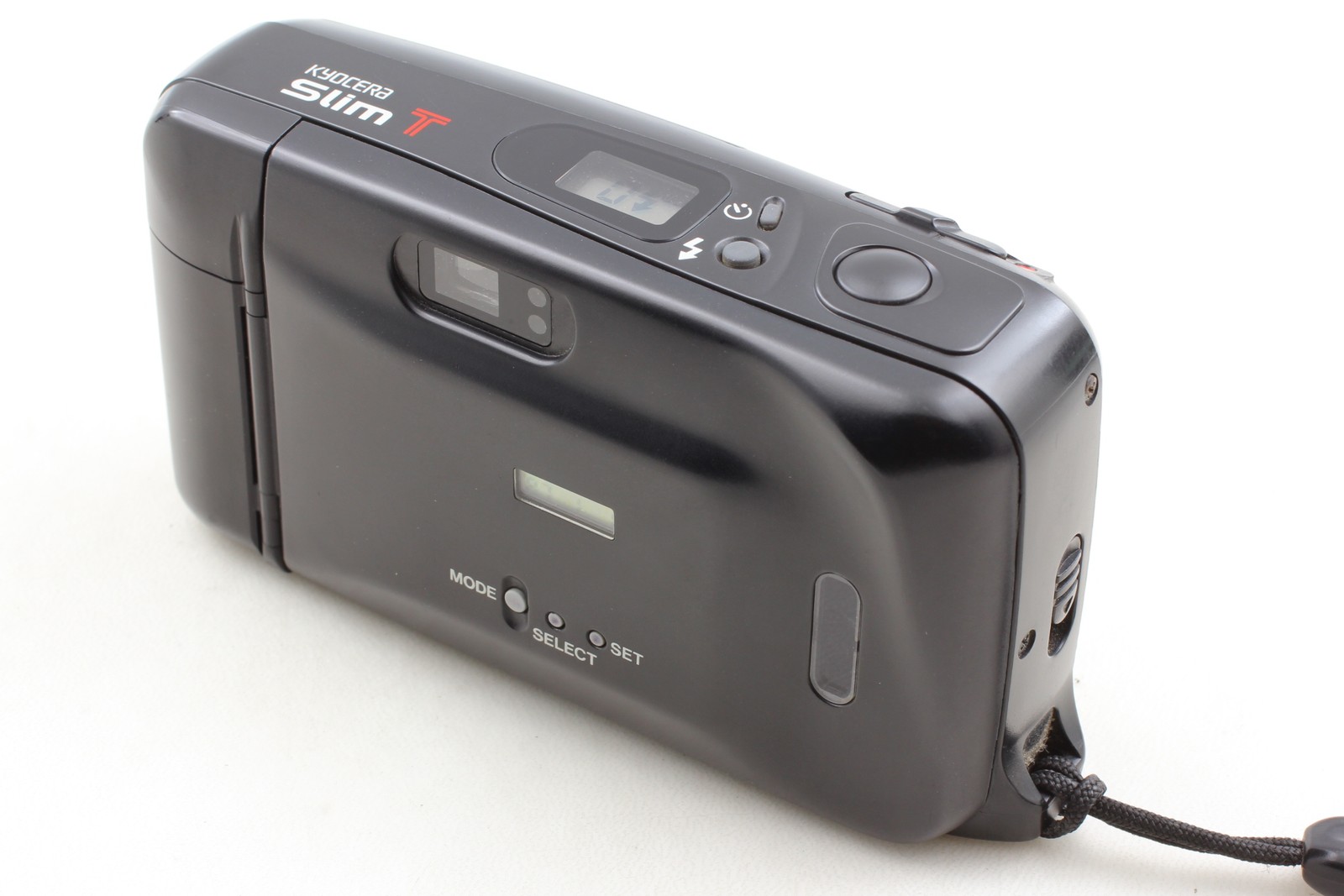 LCD Works NEAR MINT Kyocera Slim T Yashica T4 Black Point & Shoot Camera JAPAN