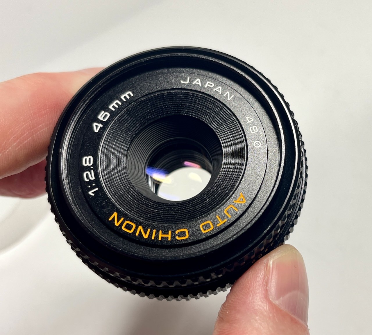 Chinon 45mm f/2.8 Manual Focus Pancake Lens for Pentax K Mount, Serviced!