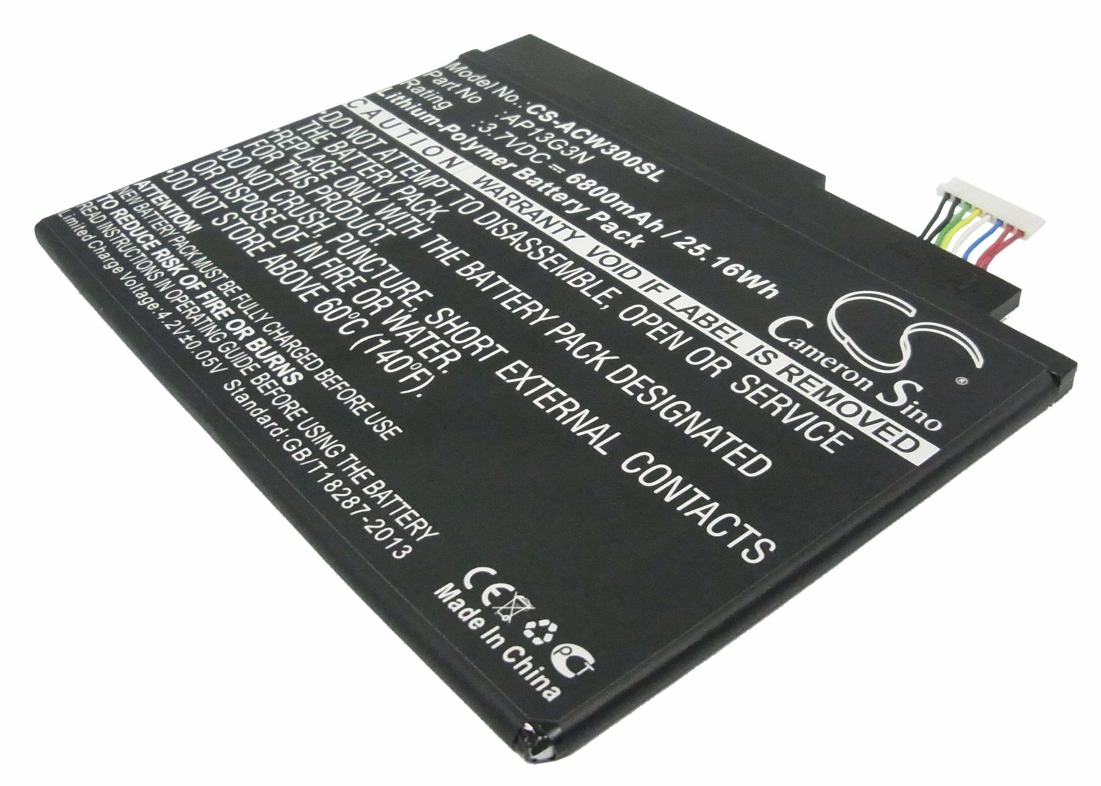 Cameron Sino 6800mAh Battery for Acer Iconia Tab W3, Iconia Tab W3-810, ZEIV4
