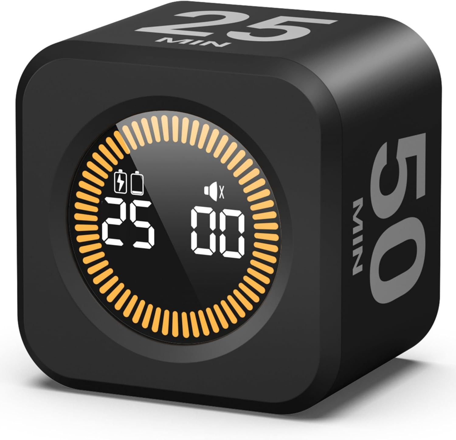 Pomodoro Timer Visual – Productivity Pomodoro Cube, 5/10/25/50 Min Countdown & C