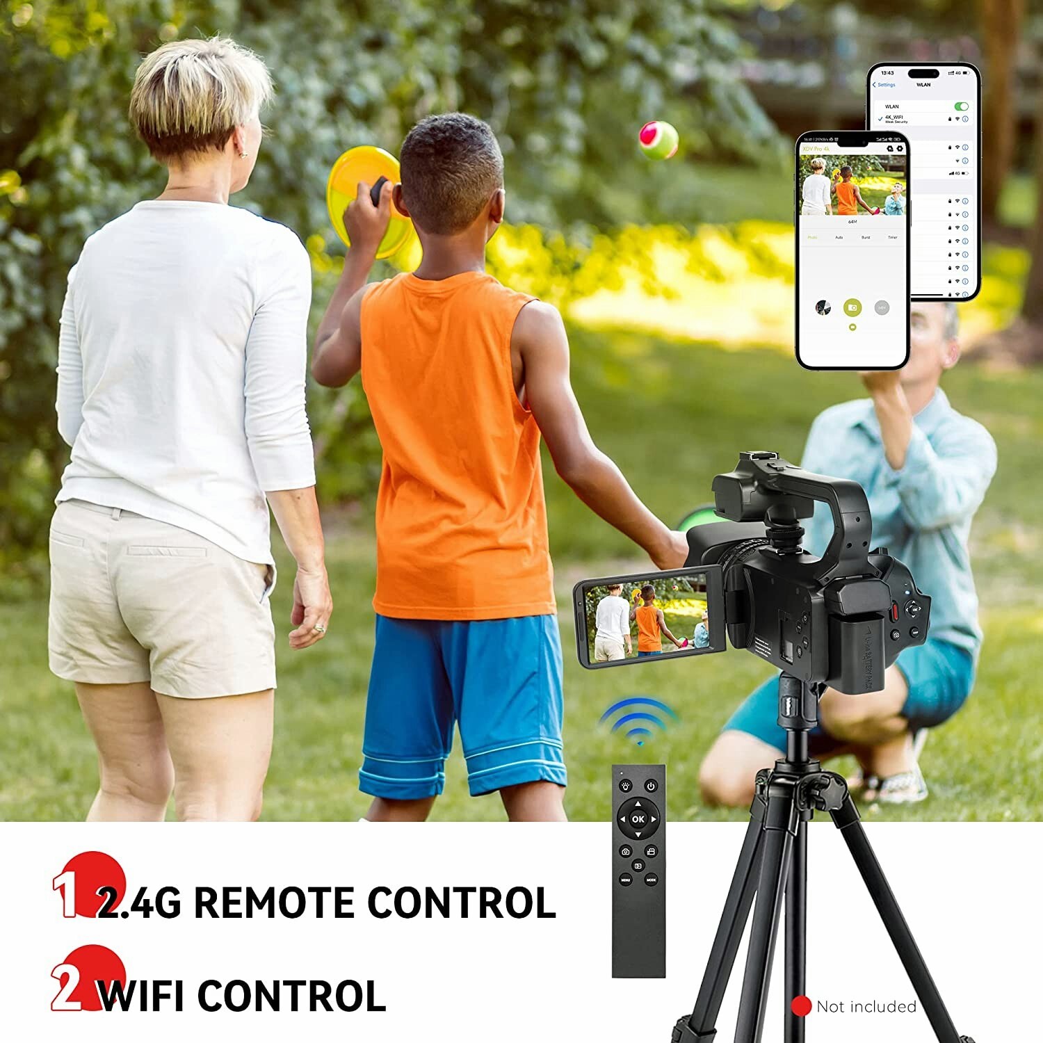 UHD 4k Video Camera Camcorder with 18X Digital Zoom,64MP Digital Camera Recorder