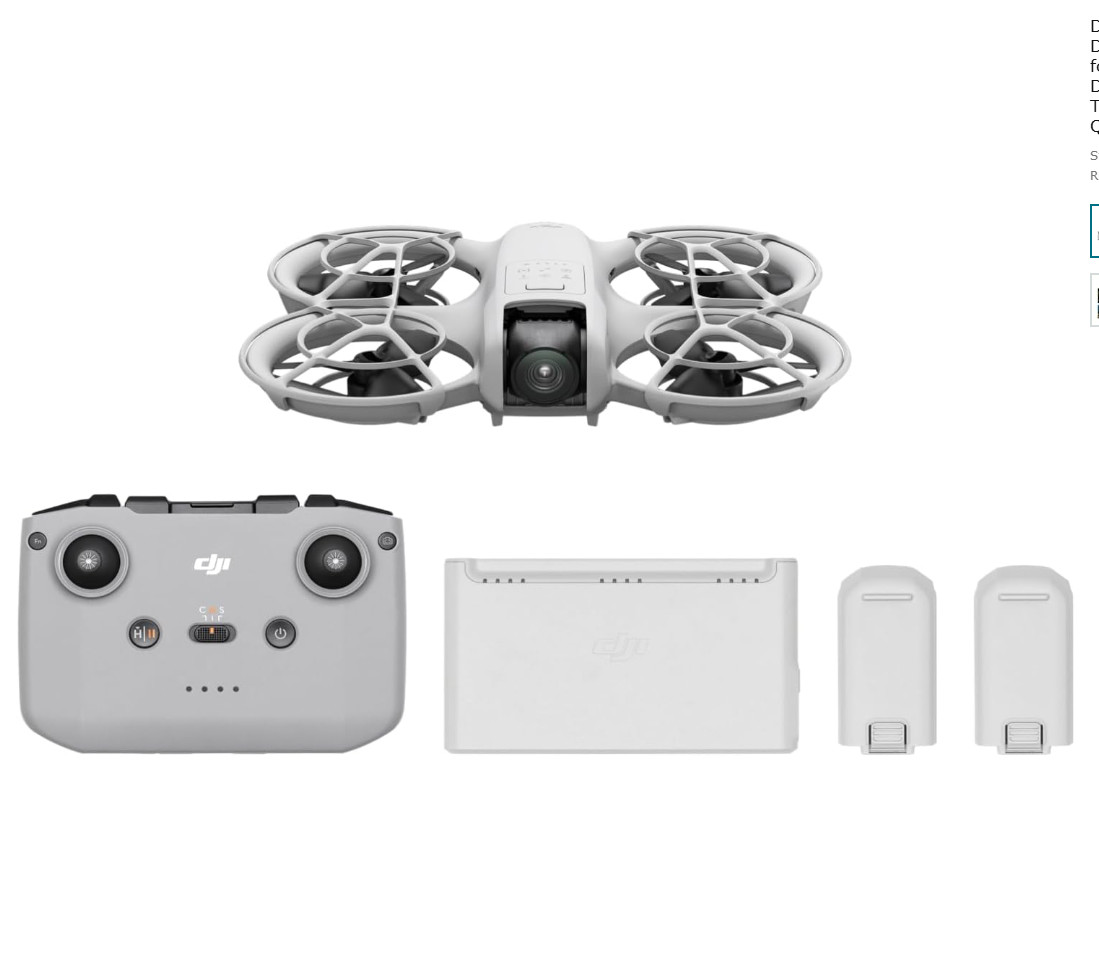 DJI Neo Fly More 4K 4K60 Combo RC-N3 3 Batteries Drone Rc 2 N3 Mini