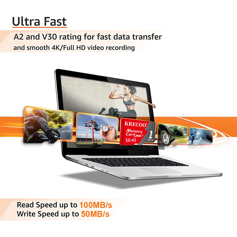 High Speed Memory Card 1tb 2tb Micro Sd Card Class 10 Xc Tf Card Adapter