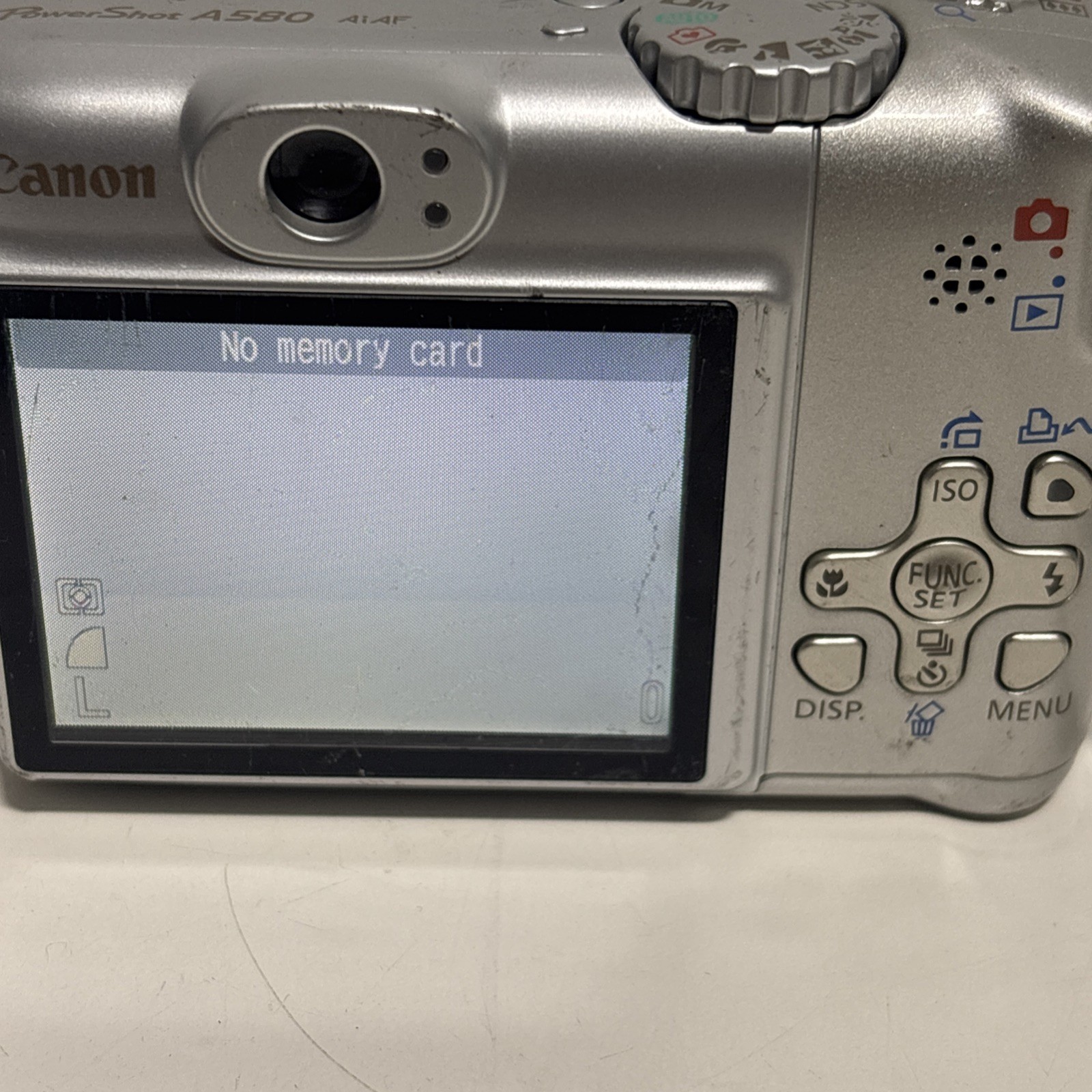 Canon PowerShot A580 8.0MP Digital Camera Tested Working