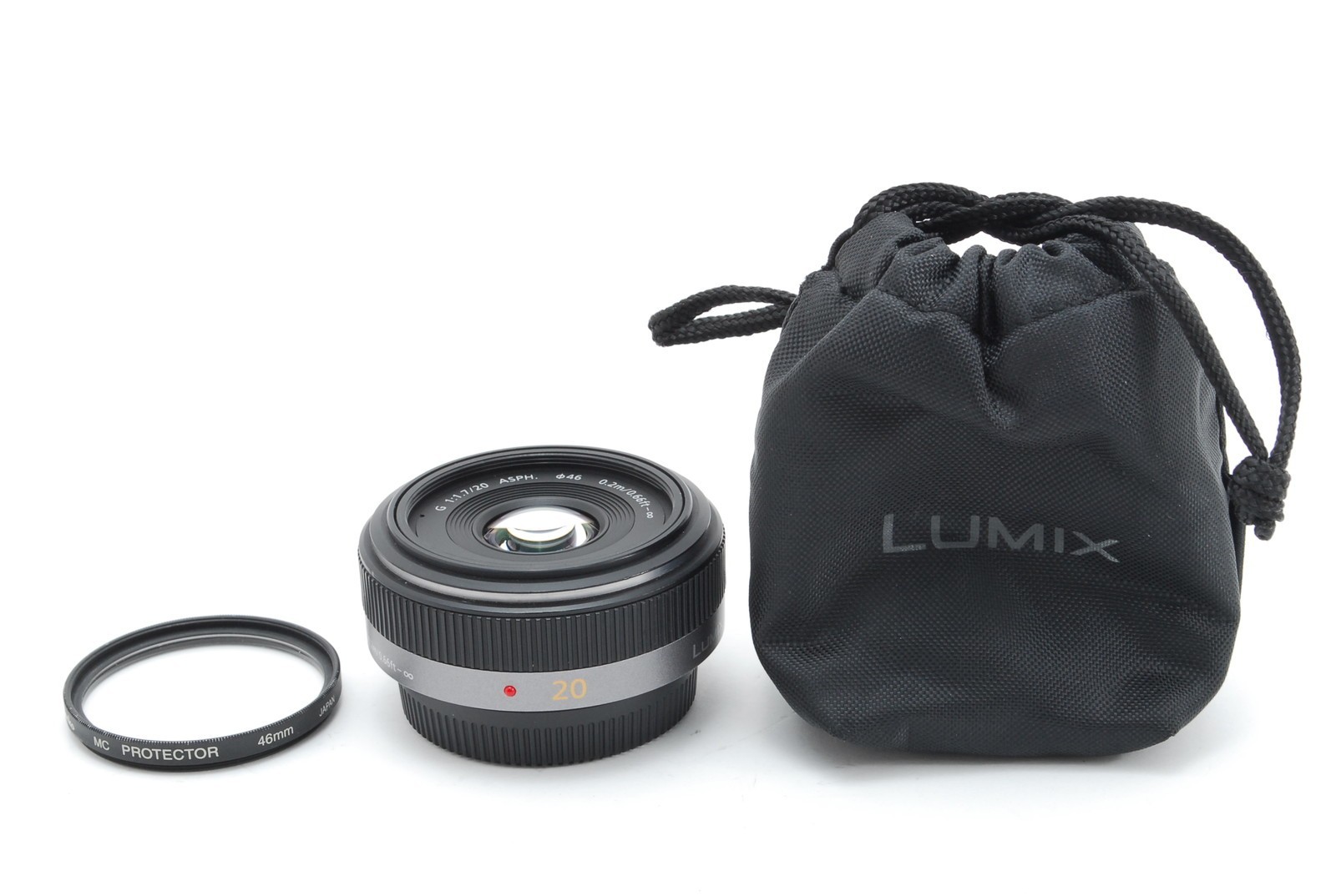 [Near Mint] Panasonic Lumix G 20mm/F1.7 ASPH H-H020 Pancake Lens From Japan