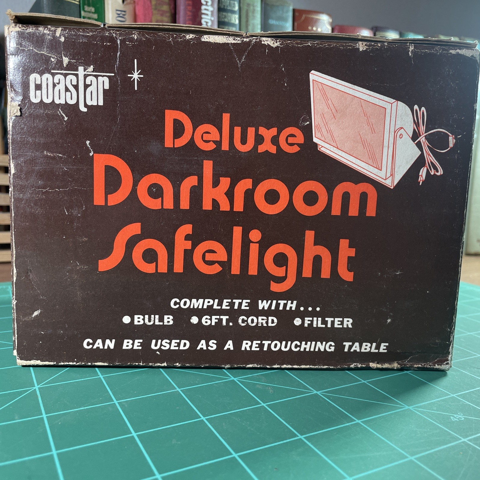 Vintage COASTAR Deluxe Darkroom Safe Light with Filter 5×7 Made In Taiwan