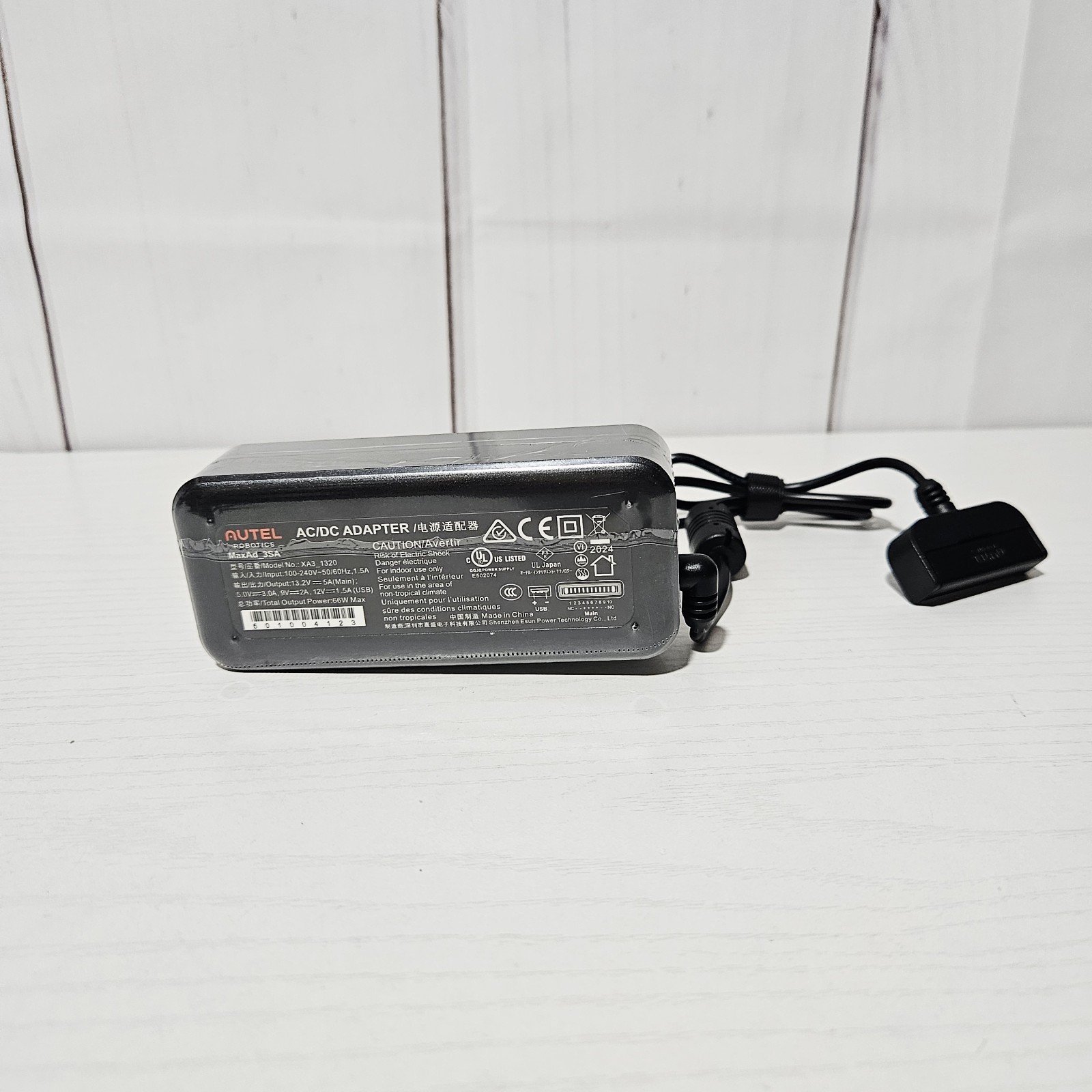 Autel Robotics XA3-1320 AC Power Adapter with Line Cord for EVO I Drone Charger
