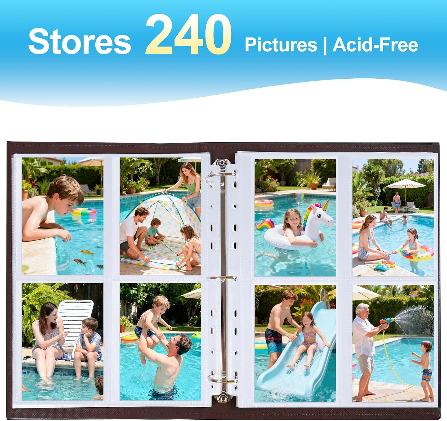 30 Pack 3.5X5 Photo Album Refill Pages for 3 Ring Binder,Ultra-Clear Photo Sleev