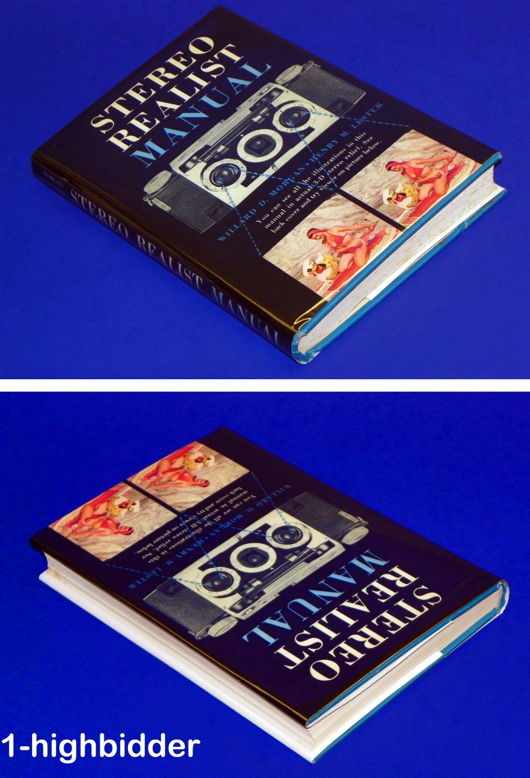 Vtg 1954 3D Stereo Realist Manual Hardcover 1st Ed w/ DJ & Viewer Morgan Lester