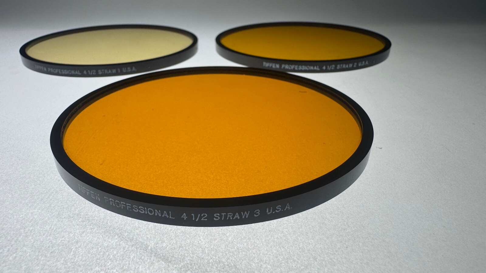 Tiffen Filter 4 1/2” Round Straw Effect with 3 Effects. 1, 2 And 3.