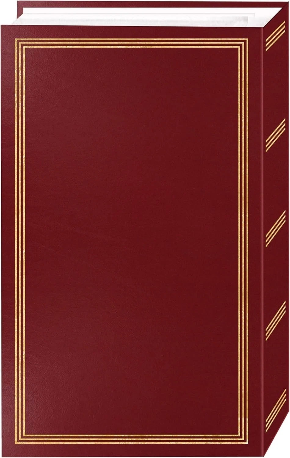 3-Ring Pocket Burgundy Album For 504 Photos – 4″X6″
