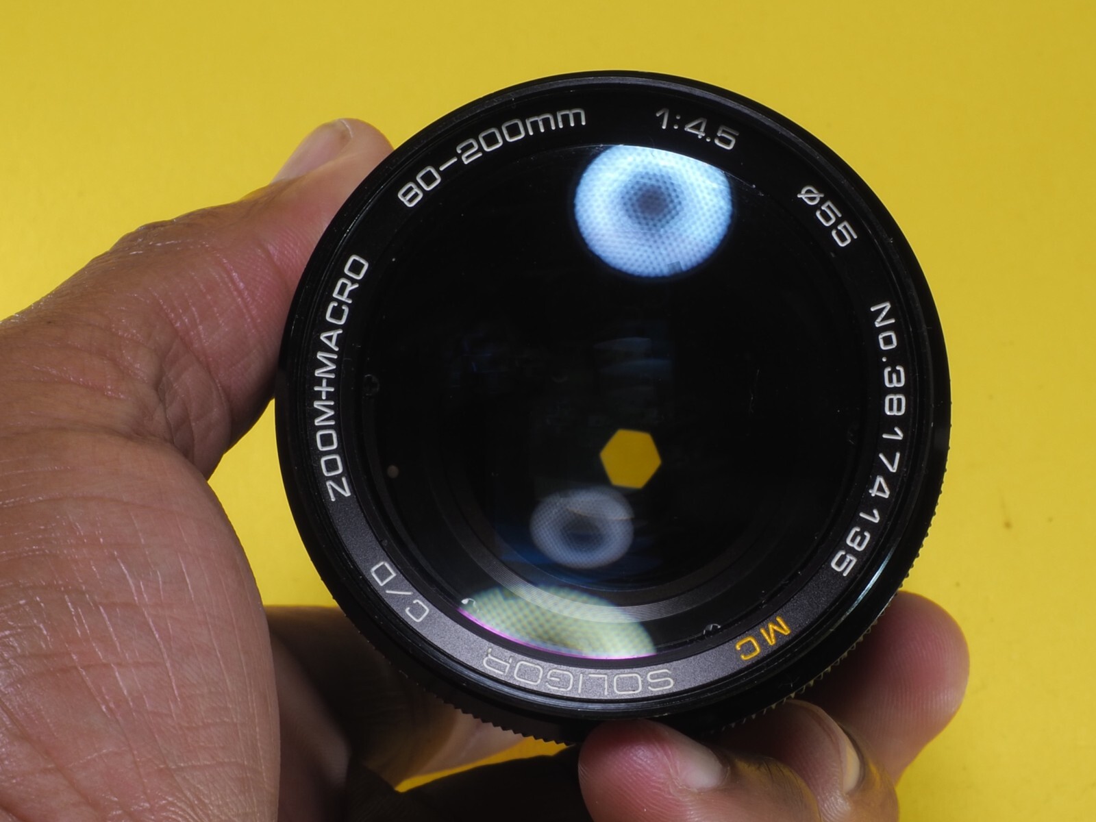 Soligor 80-200mm f4.5 One Touch Telephoto Zoom Macro Lens Konica AR Mount
