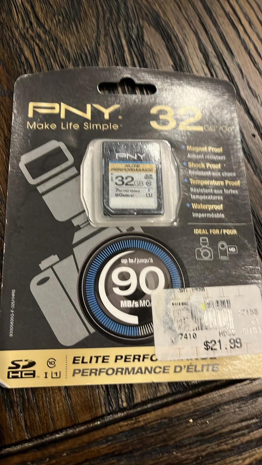 PNY 32GB/go sealed elite performance Class Micro SD -Brand New