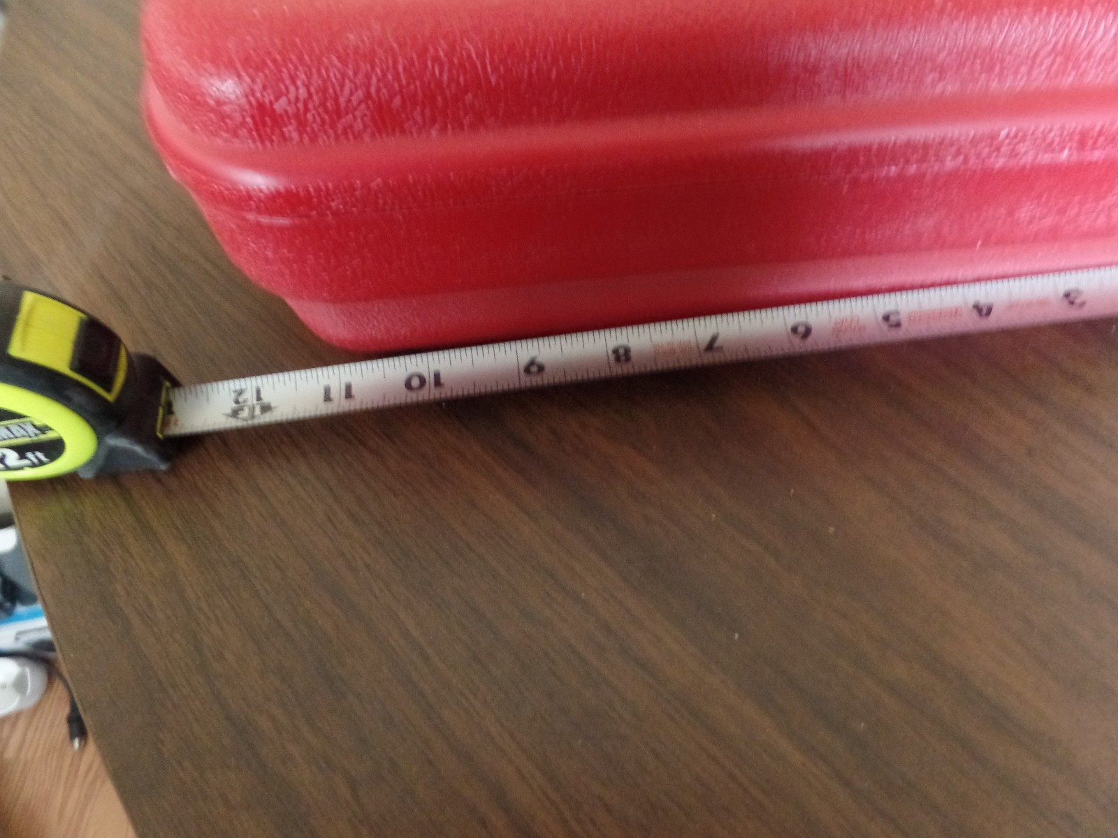18″x12″x5″ Red Hard Shell Case with Foam Compartments