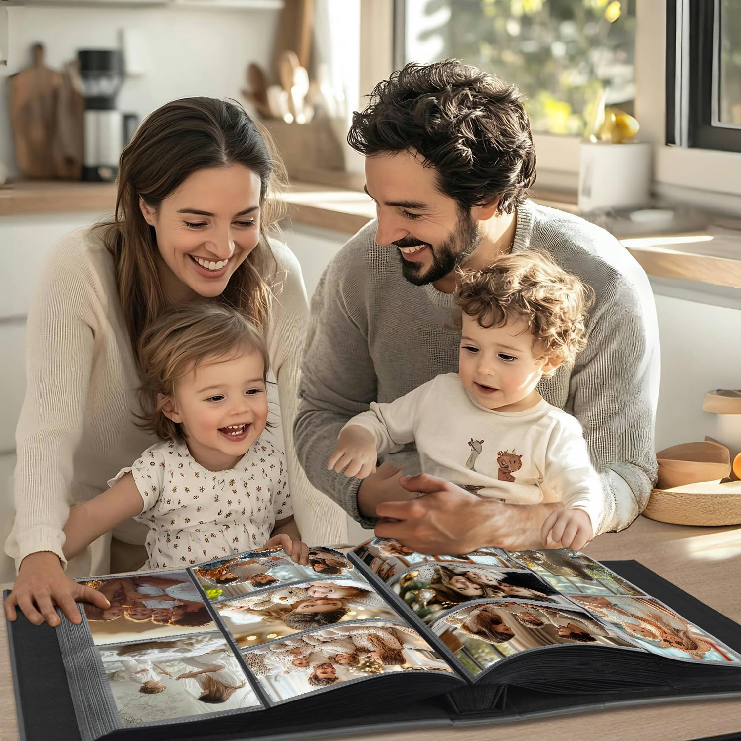 Artmag Photo Album 4X6 1000 Photos, Large Capacity Wedding Family Leather Cover