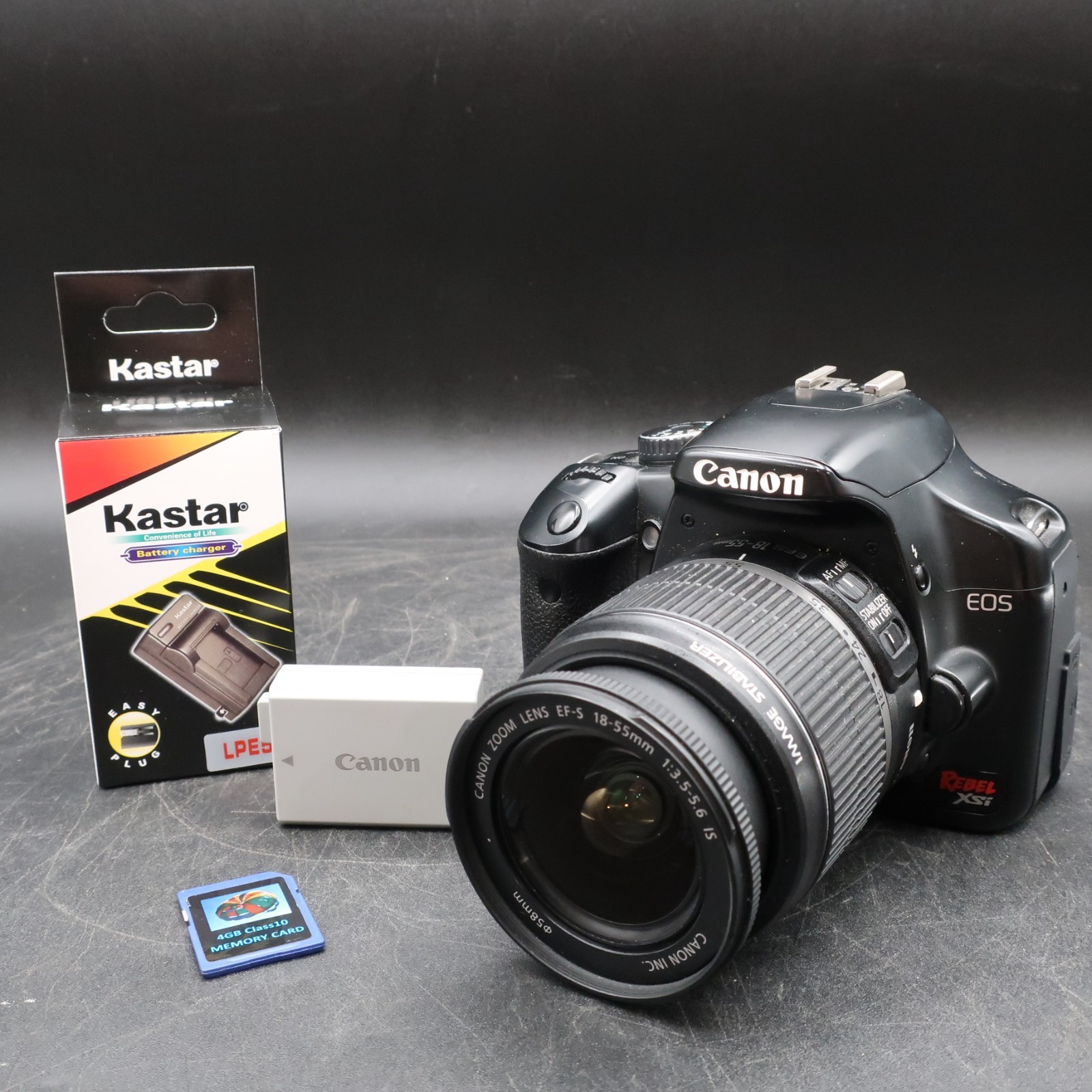 CANON EOS REBEL XSI DIGITAL CAMERA WORKING BUNDLE EFS 18-55 LENS 12.2 MEGAPIXELS