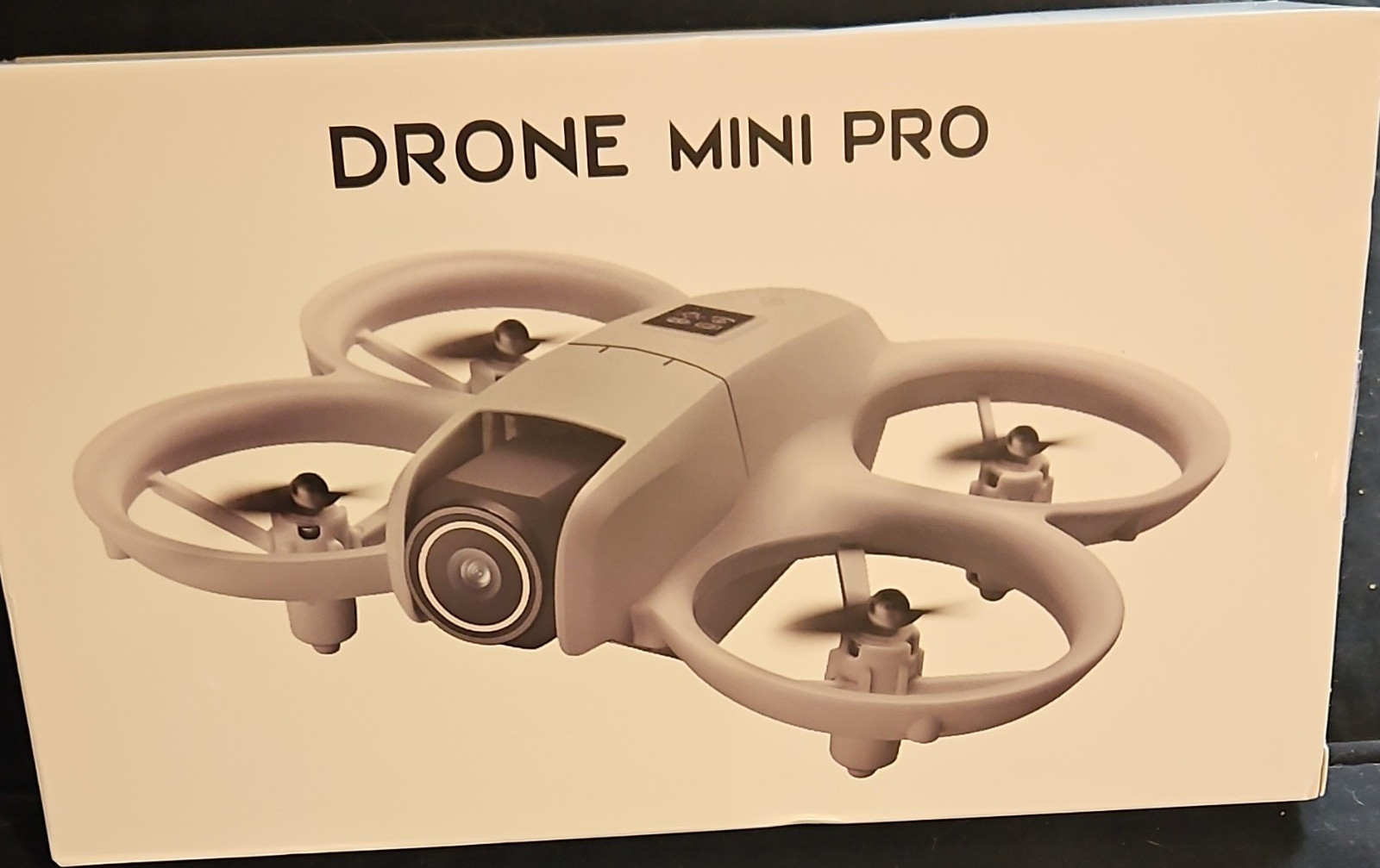 Drone Mini Pro Ready to Fly Quadcopter w/ Remote Control, White, 10min 100ft