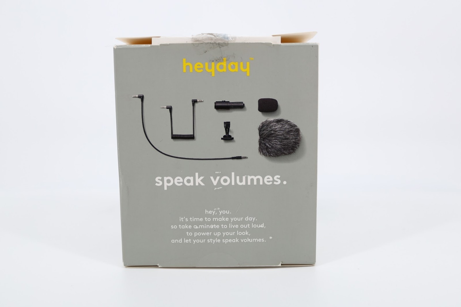 Heyday Universal Cardioid Microphone for DSLR Cameras & Smartphones – Black