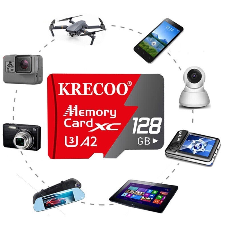 High Speed Micro SD Card 128GB 256GB 1TB Memory Card 4K Mini Card & Adapter LOT