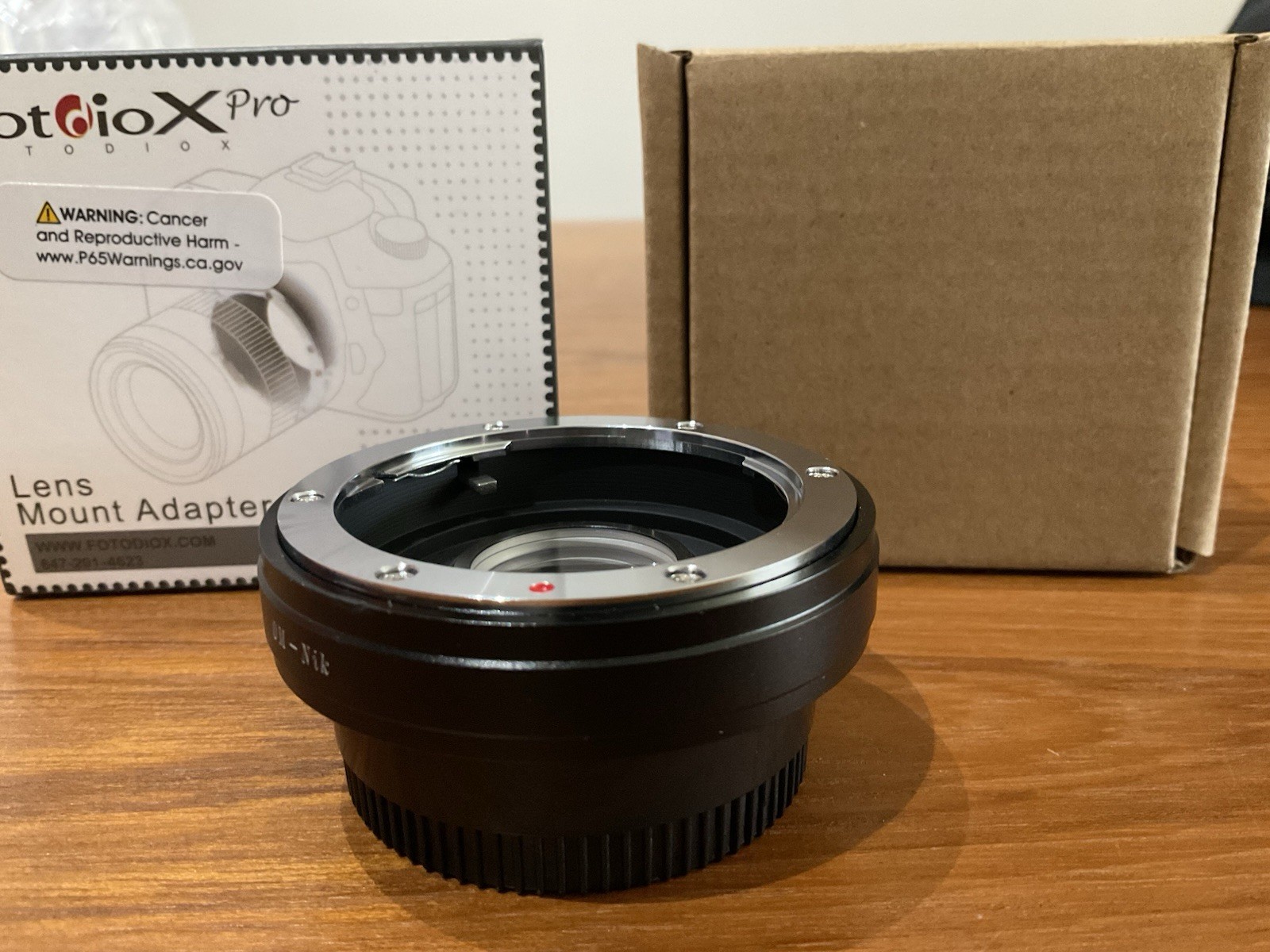 Fotodiox Pro Lens Adapter Olympus OM to Nikon Mount Twist-On