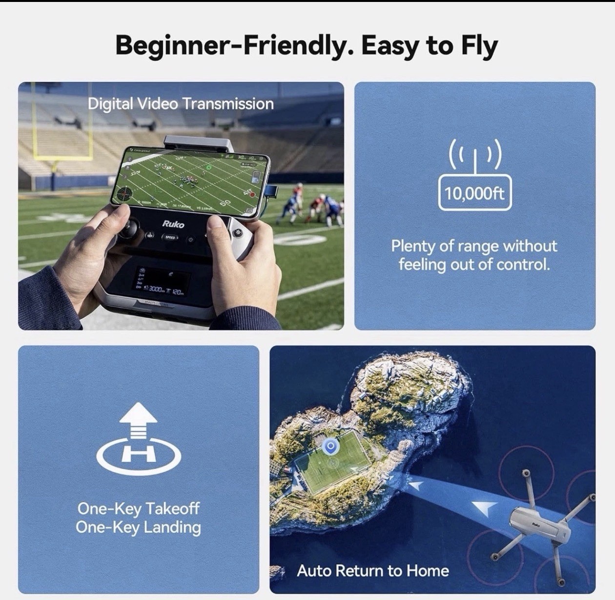 F11mini Ready to Fly Camera Drone 3-Axis Gimbal 40 minuet fly time 10000ftdrone