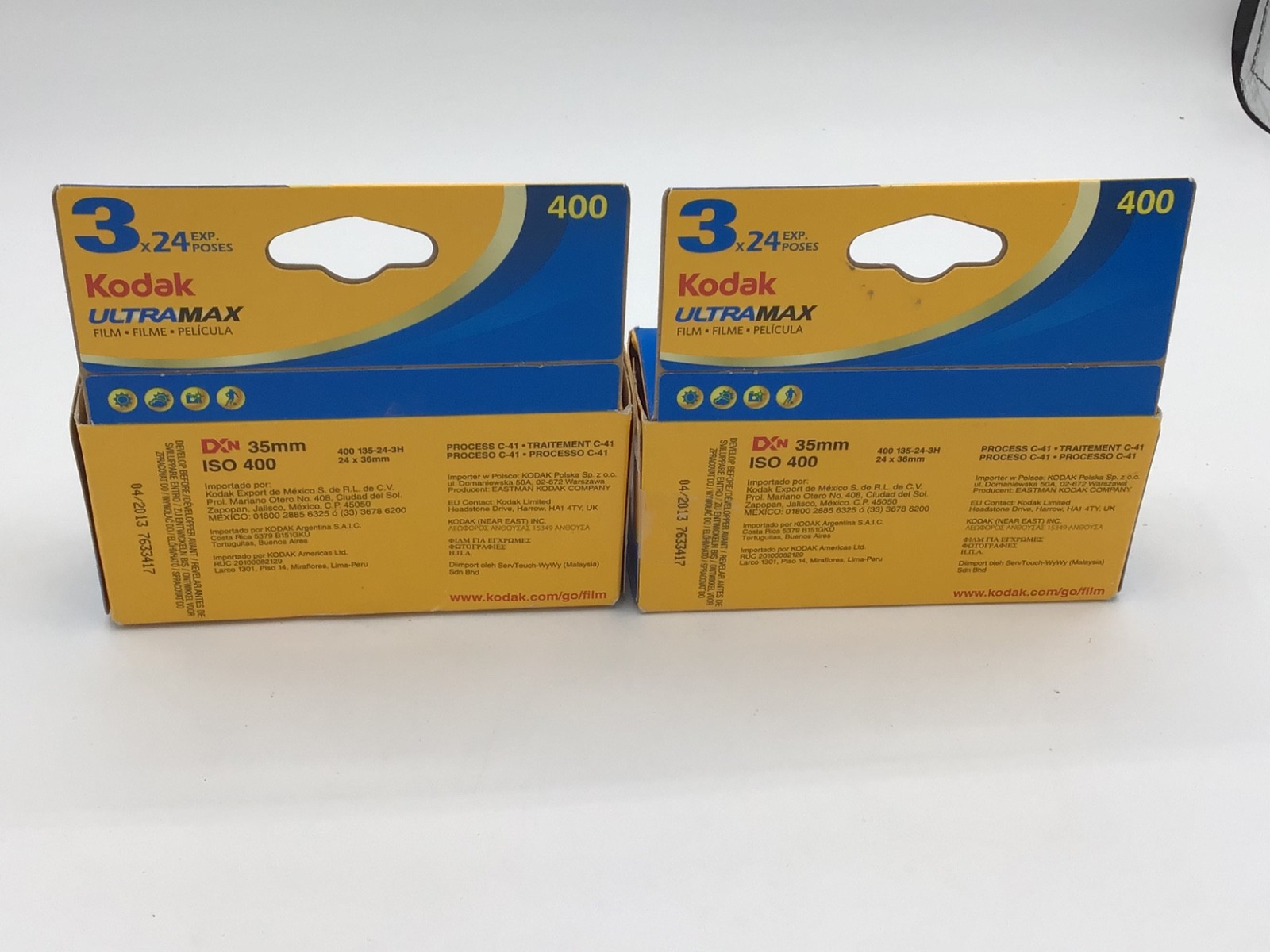 6 Kodak Ultramax 400 35mm Color Negative Film, 24 Exposure, LOT Of 6 ROLLS 2013