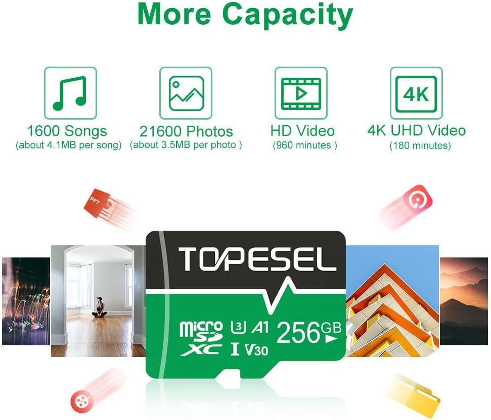 TOPESEL Micro SD Card 64GB 128GB 256GB Class 10 SDXC SDHC Memory Card Wholesale