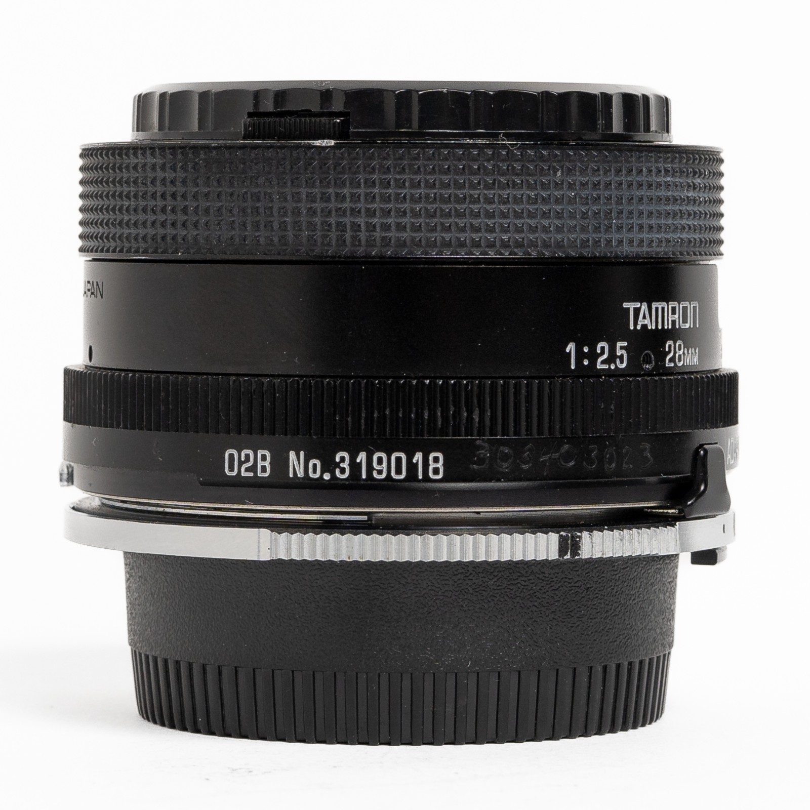 [GOOD] Tamron 28mm f/2.5 Adaptall-2, 02B w/ Nikon AI, Caps, Case & Filter