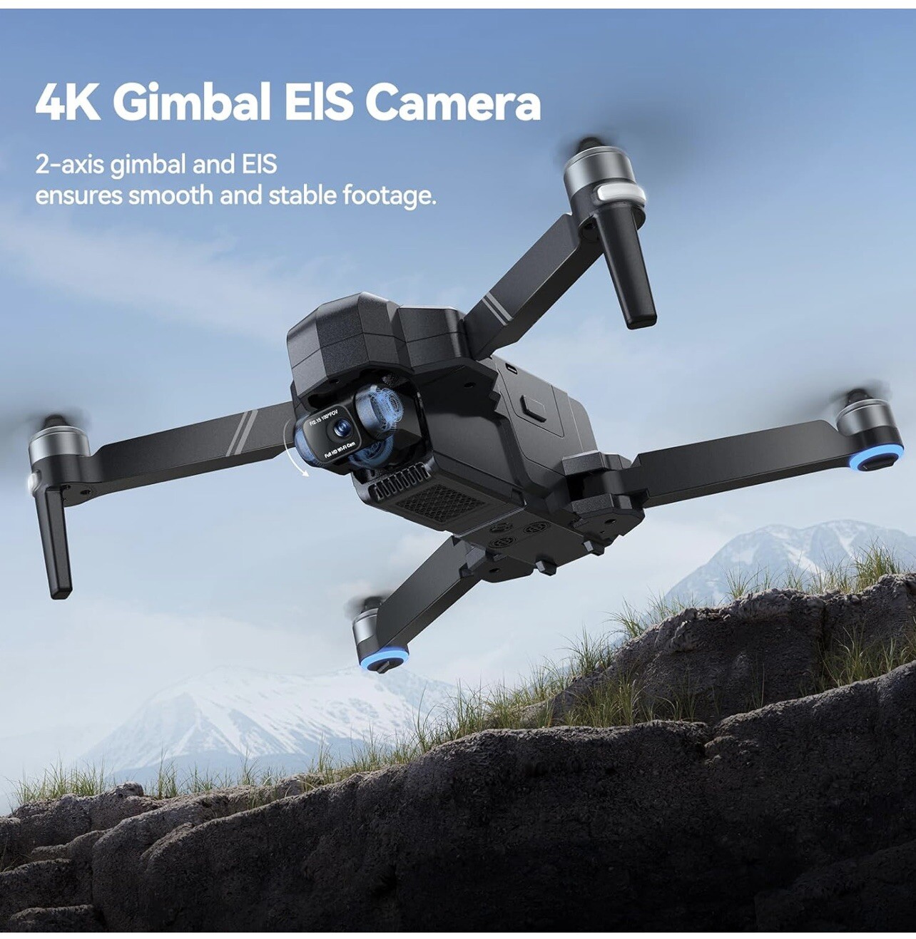 Ruko F11 GIM2 4K Camera Drone with 2 Axis-Gimbal – Gray