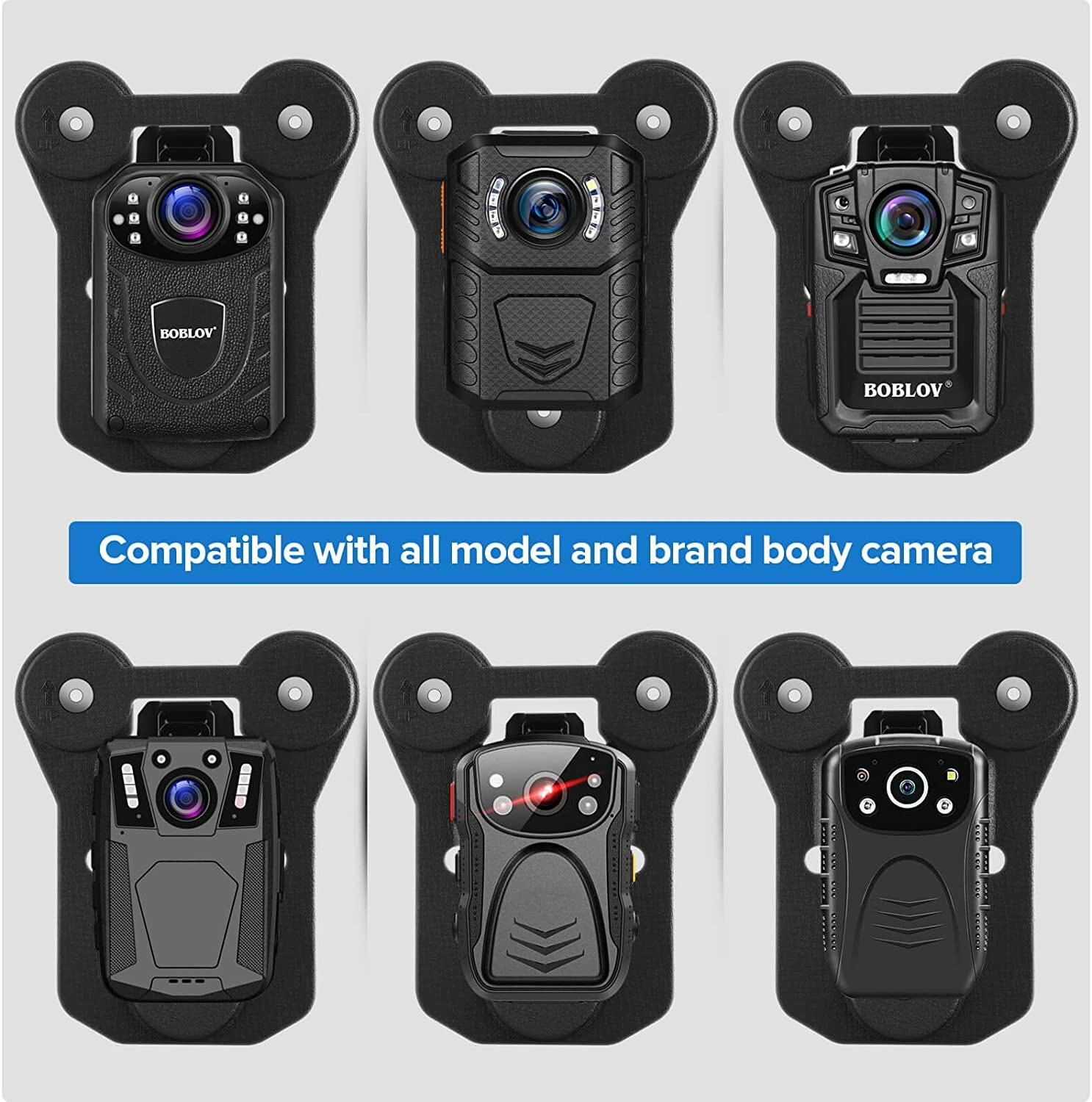 BOBLOV Strong Magnetic Suction Back Clip Mount/Chest Vest for all Body Camera