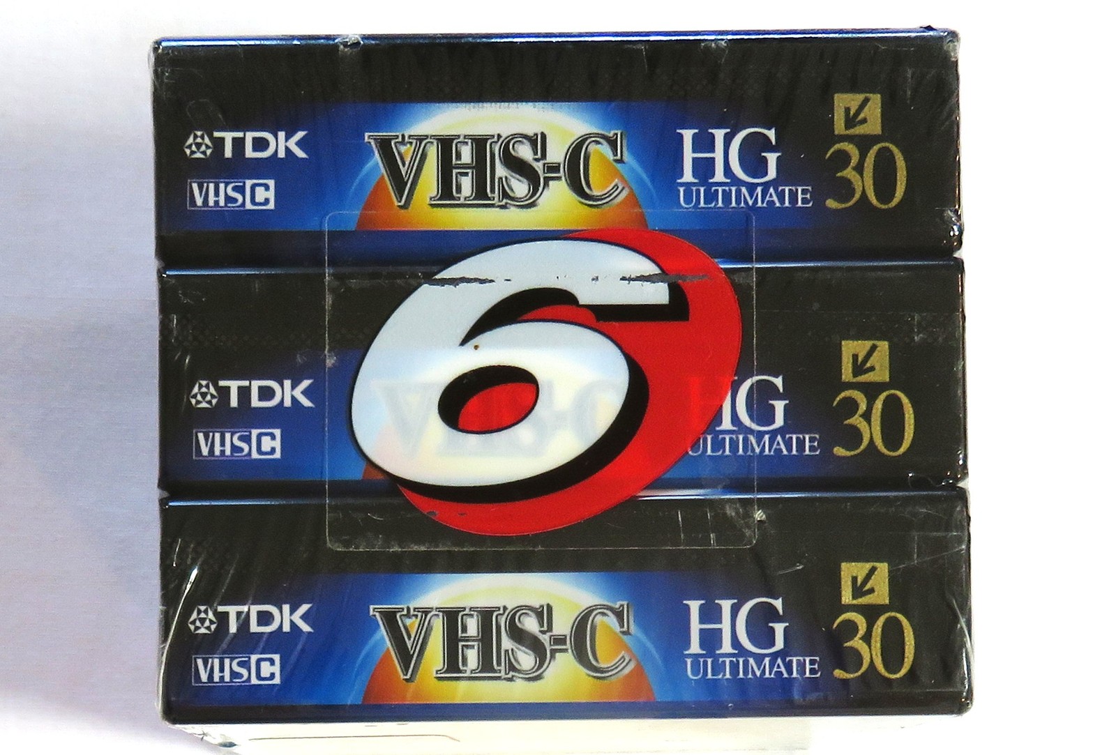 TDK VHS-C HG Ultimate 30 Blank Camcorder Videotapes 6 pack TC-30HG New Unopened
