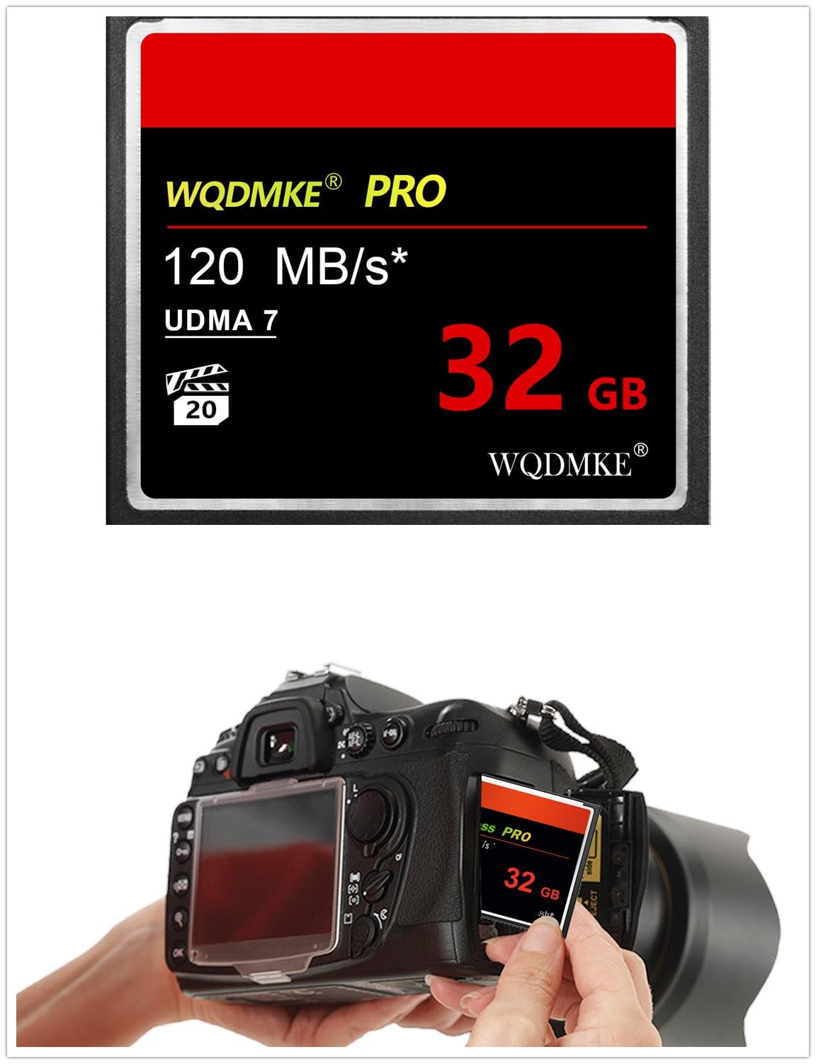 CF Memory Card 32GB UDMA Speed Up to 120MB/s Cards