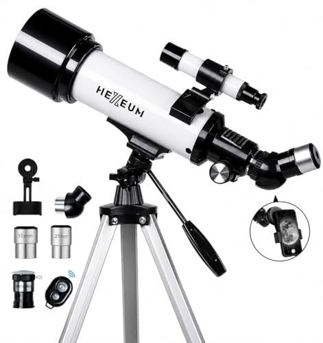 High-Magnification 70mm Telescope with Wireless Remote for Young Astronomers