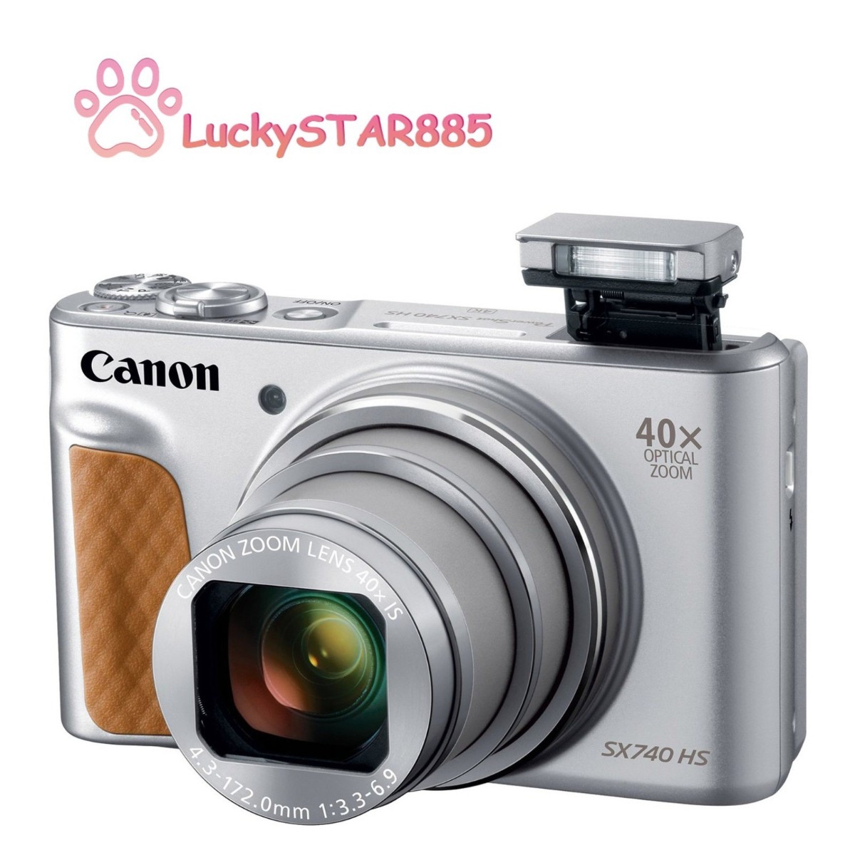 Canon PowerShot SX740 HS 4K Digital Camera 40x Optical Zoom WiFi Vlog silver