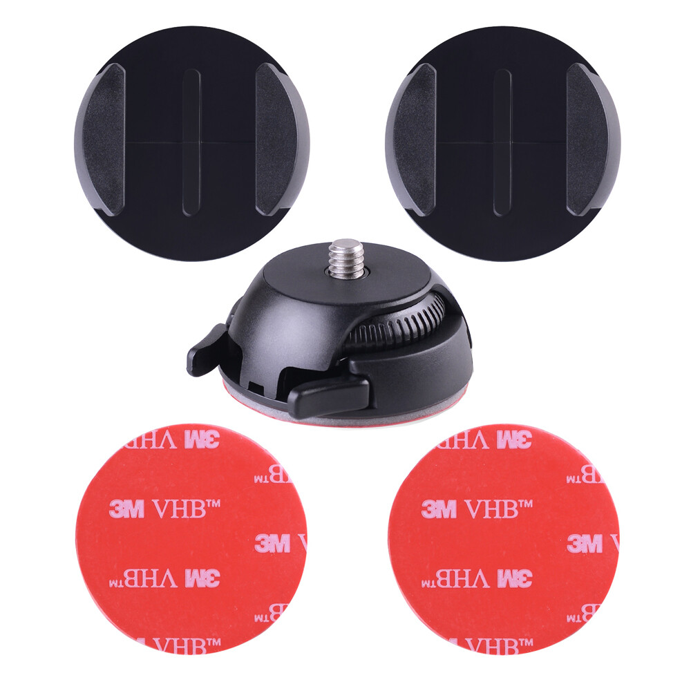 Adhesive Quick Release Flat Curved Mount Adapter For Samsung Gear 360 2017 Cam