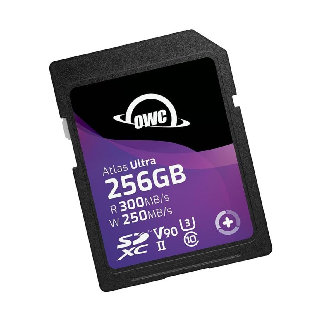 OWC Atlas Ultra 256GB SDXC UHS-II V90 Media Card 256gb, Multicolor