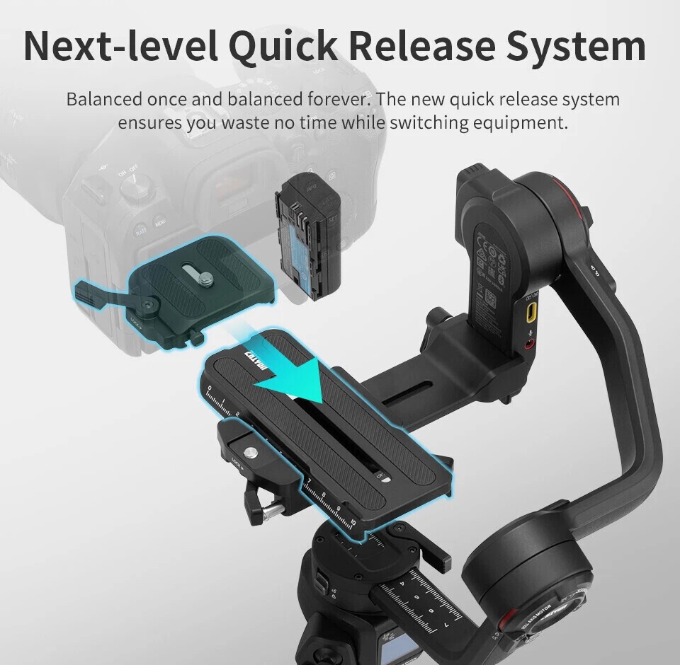 ZHIYUN Weebill3 Handheld Gimbal Stabilizer for Camera Canon/Sony/Panasonic/Nikon