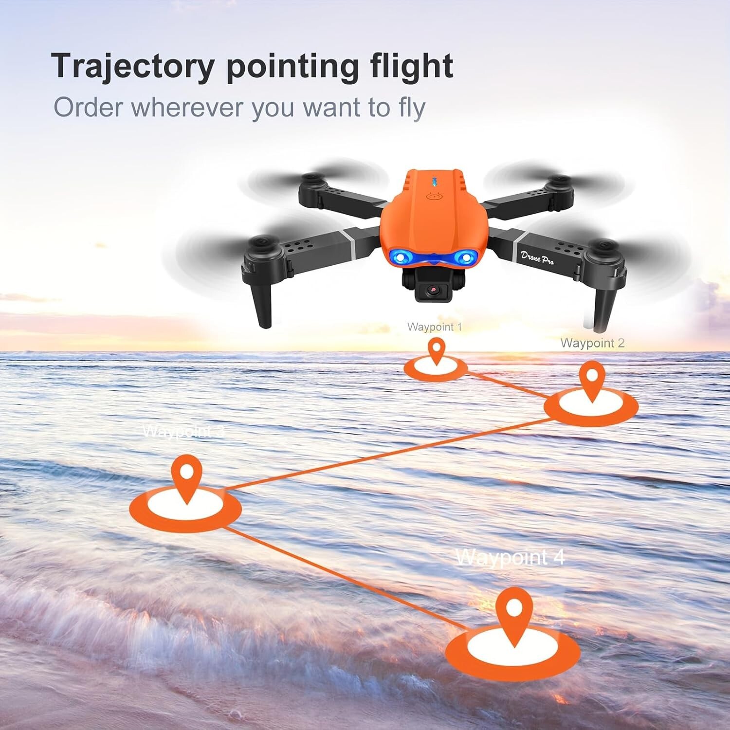 2025 New RC Drone Pro FPV With 4K HD WIFI Camera Foldable Quadcopter 5 Batteries