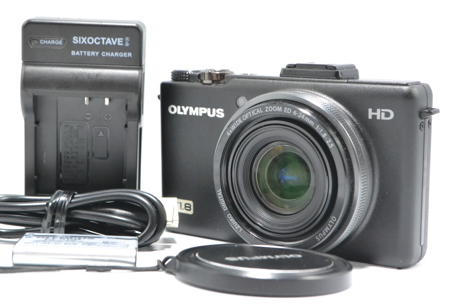 NEAR MINT Olympus Stylus XZ-1 Digital Camera Black Charger Battery tested Japan