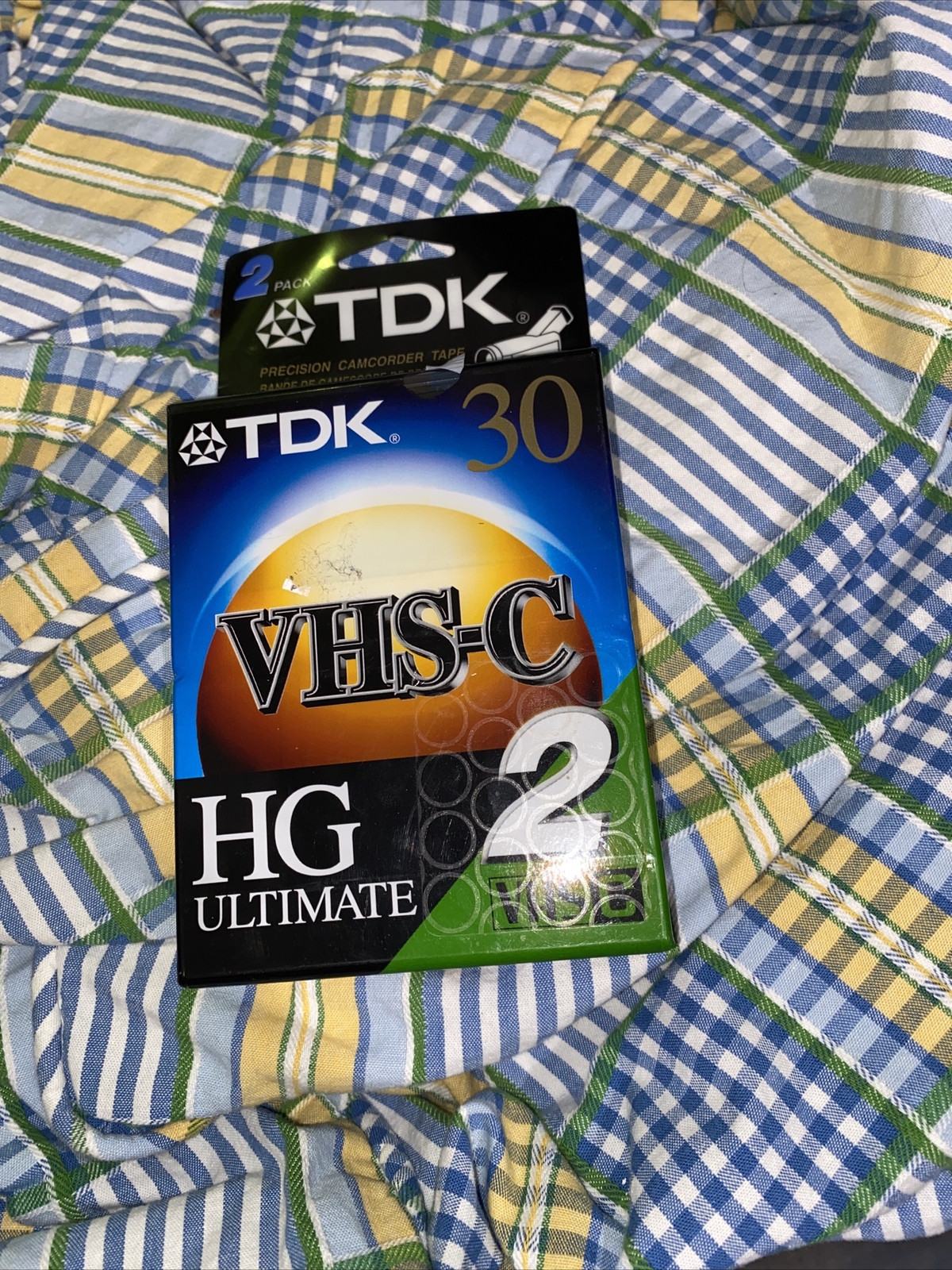 TDK 30 VHS-C HG Ultimate 2 Pack Camcorder Tape, NEW & SEALED A100