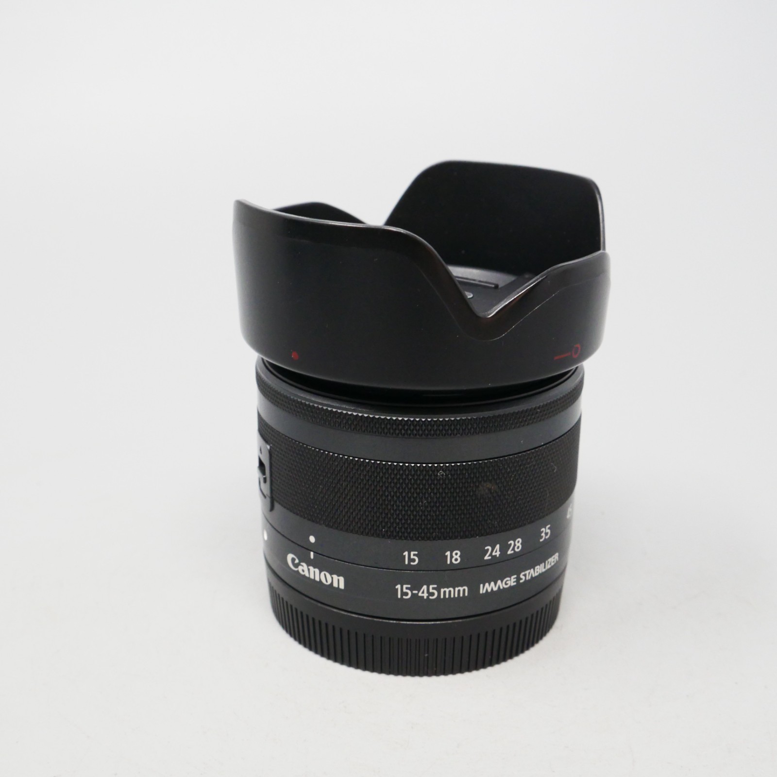 Canon EF-M 15-45mm F/3.5-6.3 IS STM Lens for EOS M M2 M3 Black – plus caps