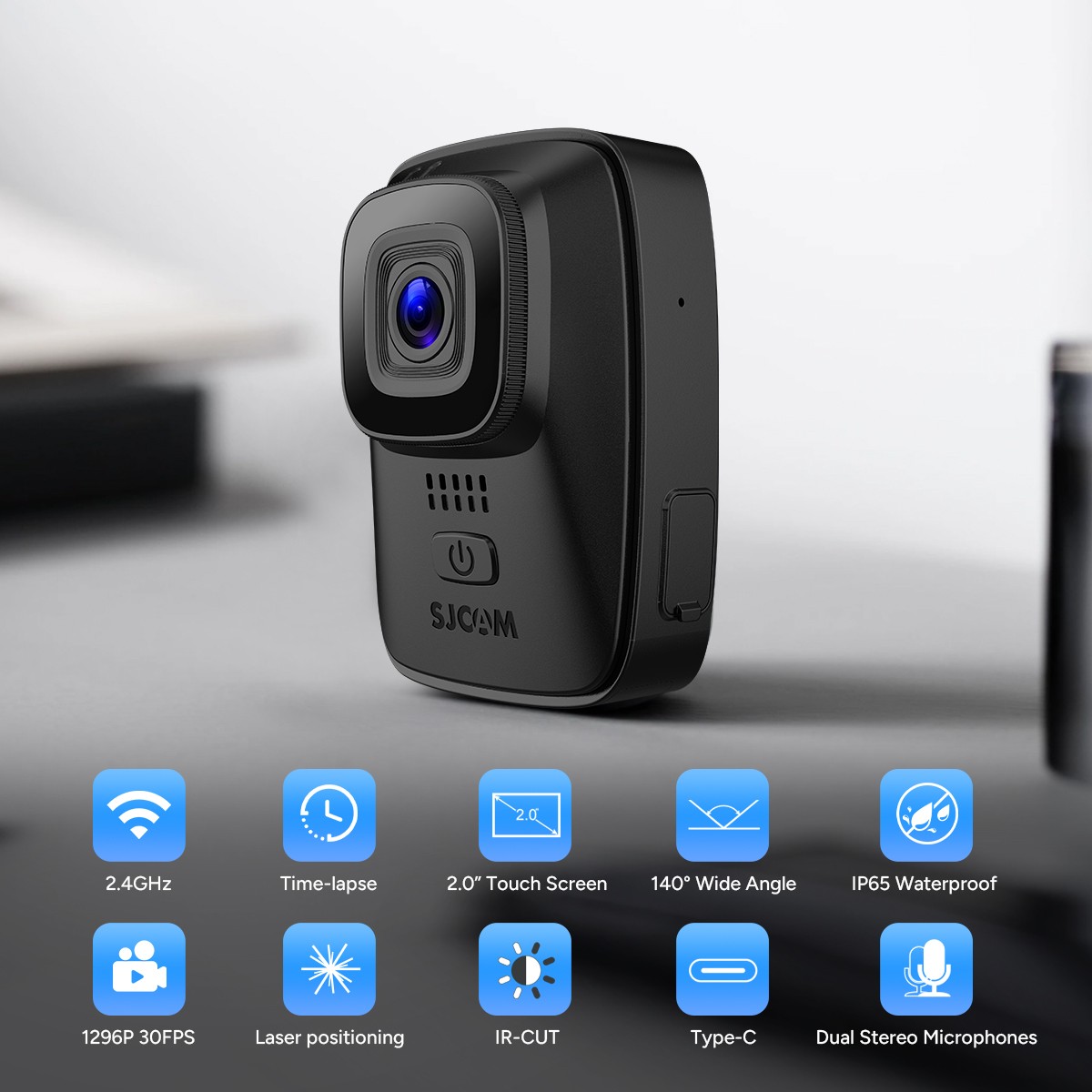 SJCAM A10 Body Camera 1296P Night Vision Camcorder WIFI Wearable 32/64/128G
