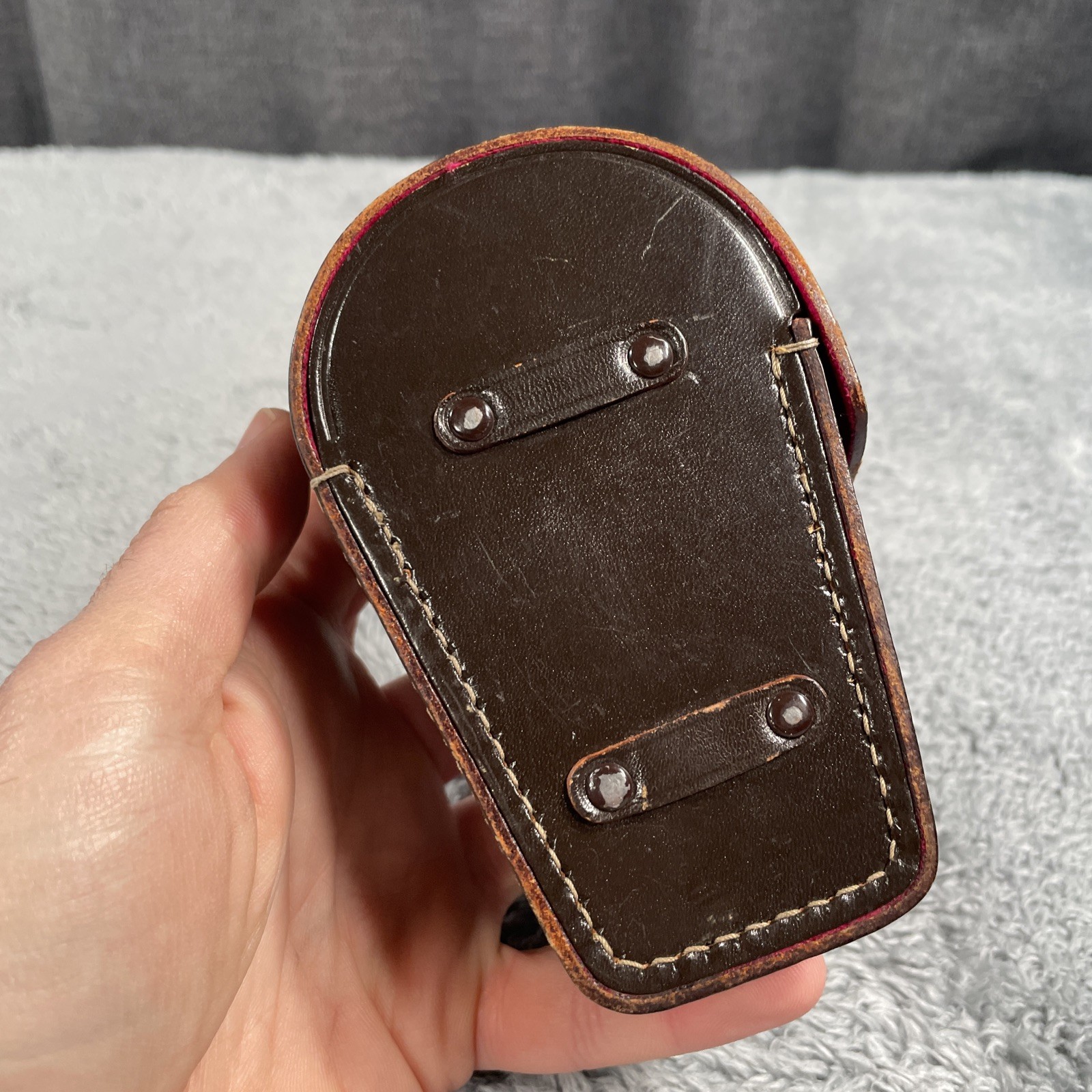 Vintage Mamiya Sekor Leather Case 105mm f:3.5 Lens Original Made In Japan