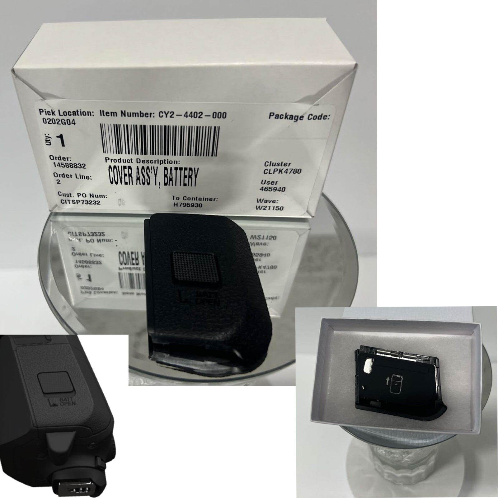 Canon Genuine Battery Door Cover LID For Canon Flash Speedlite EL-1 CY2-4402 EL1