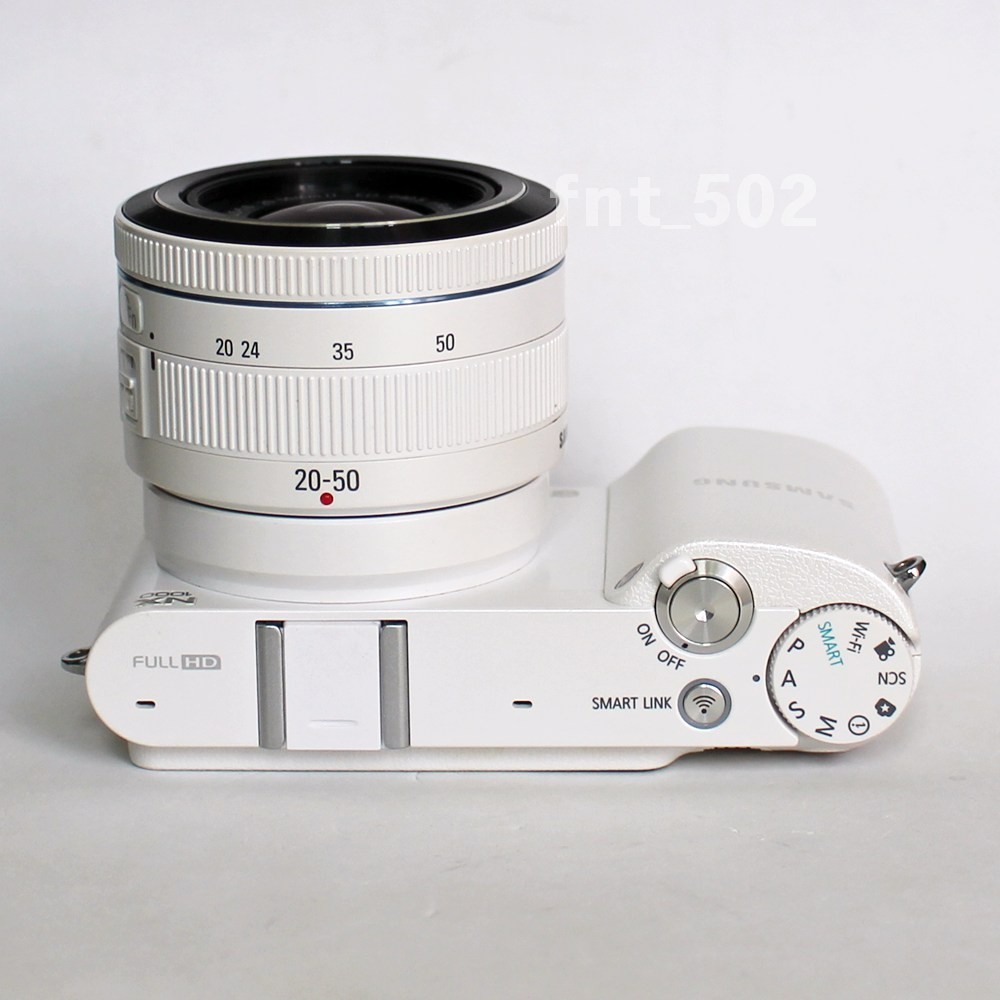 Samsung NX1000 20.3MP Digital Camera w/ NX 20-50mm Lens, White [00K0D]