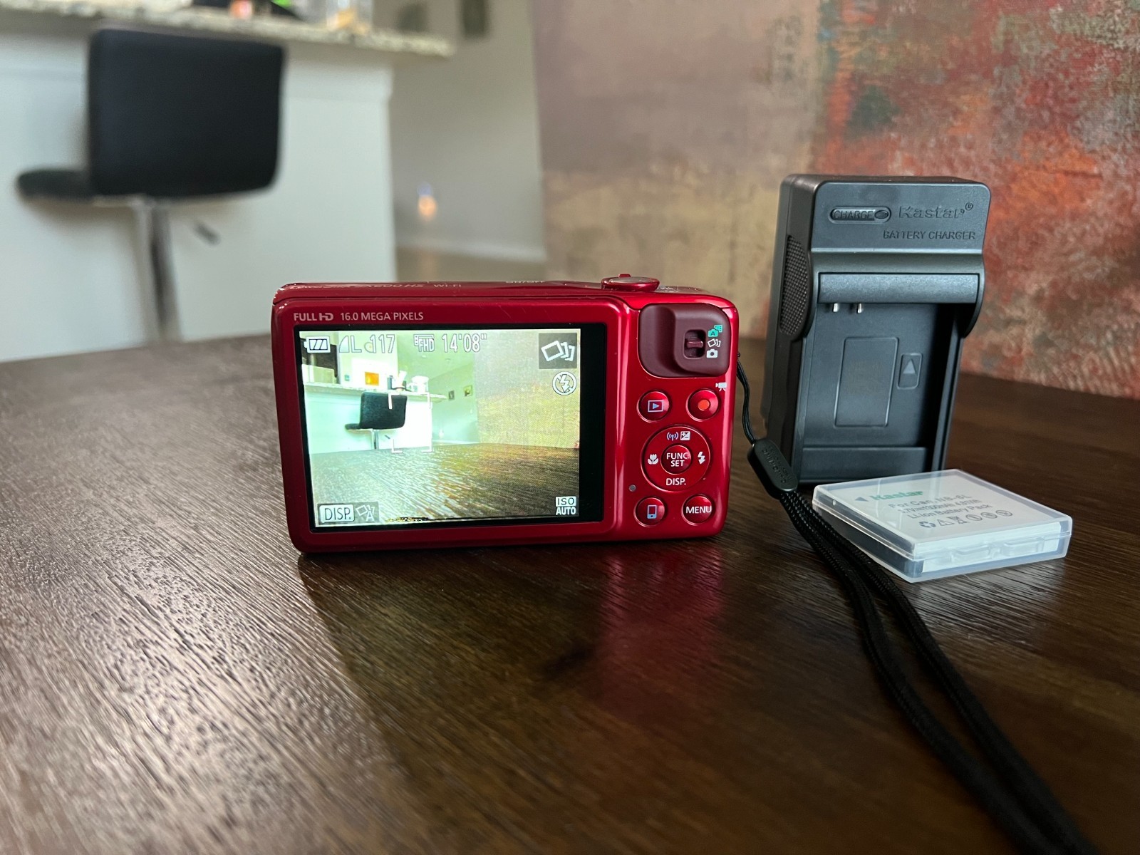 Canon Powershot SX600 HS Red 16.0MP 18x zoom Digital English Camera W/ Charger