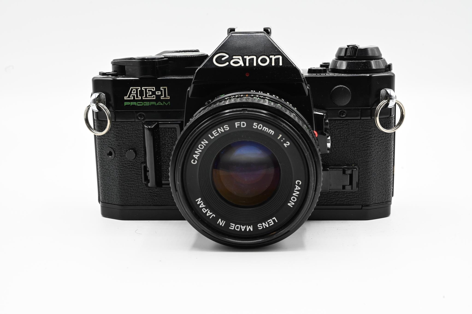 Black Canon AE-1 Program SLR Camera+50mm Lens – Rare Beauty! Tested Fast Ship