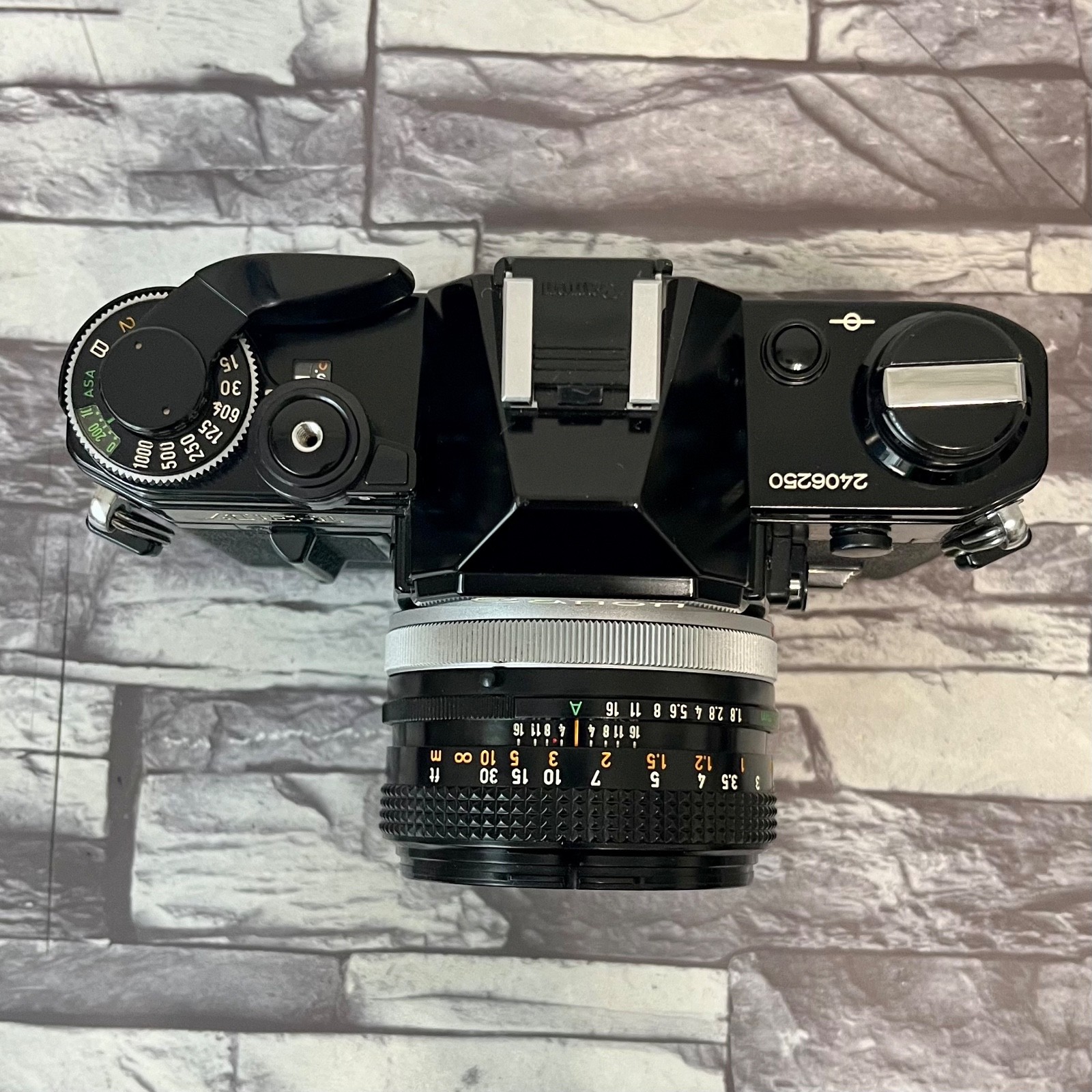 Canon AE-1 SLR 35mm Film Camera Black & Canon Lens FD 50mm F1.8 s.c.! From Japan