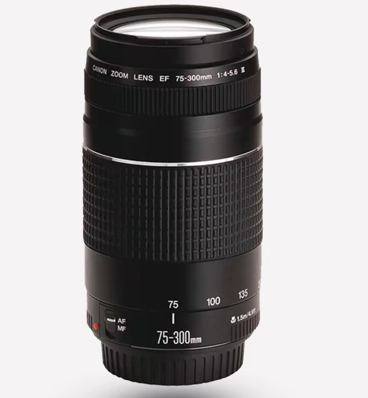 Focus + Zoom Rubber Grips Cover Set For Canon EF 75-300mm f/4-5.6 II & III Lens