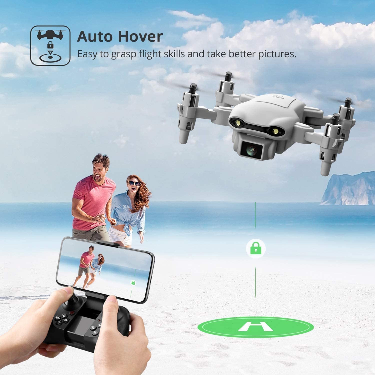 4DV9 Drone with 1080P HD Camera for Kids FPV Live Video RC Mini Quadcopter Helic